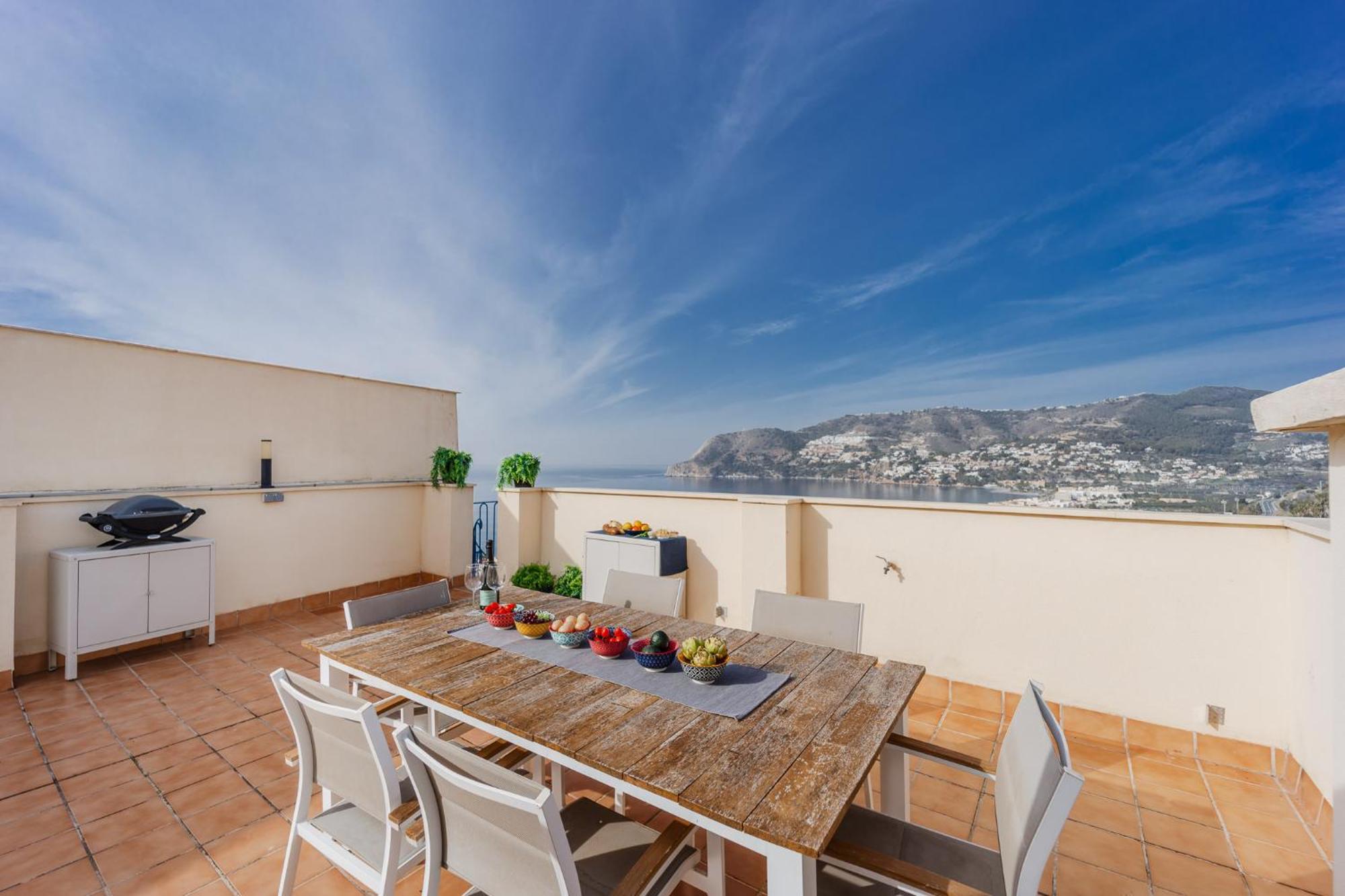 Blue Nautico - Penthouse With Stunning Views Of La Herradura 拉海瑞德拉 外观 照片